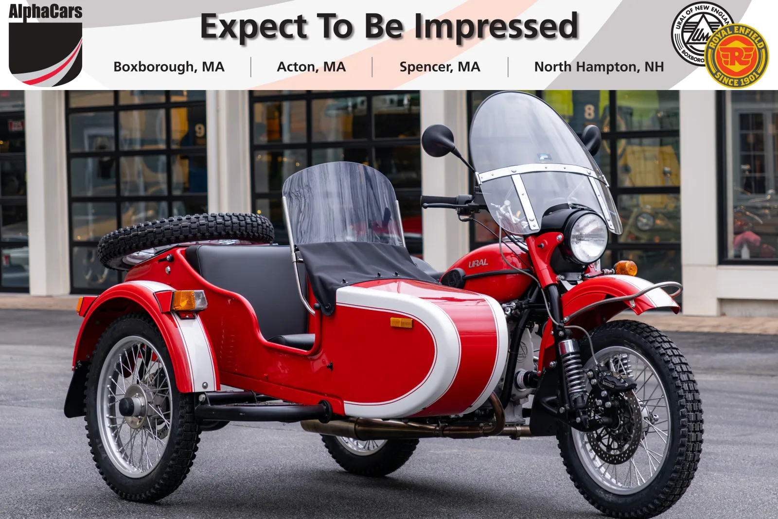 2014 Ural Patrol Red and White for sale in Boxborough, MA