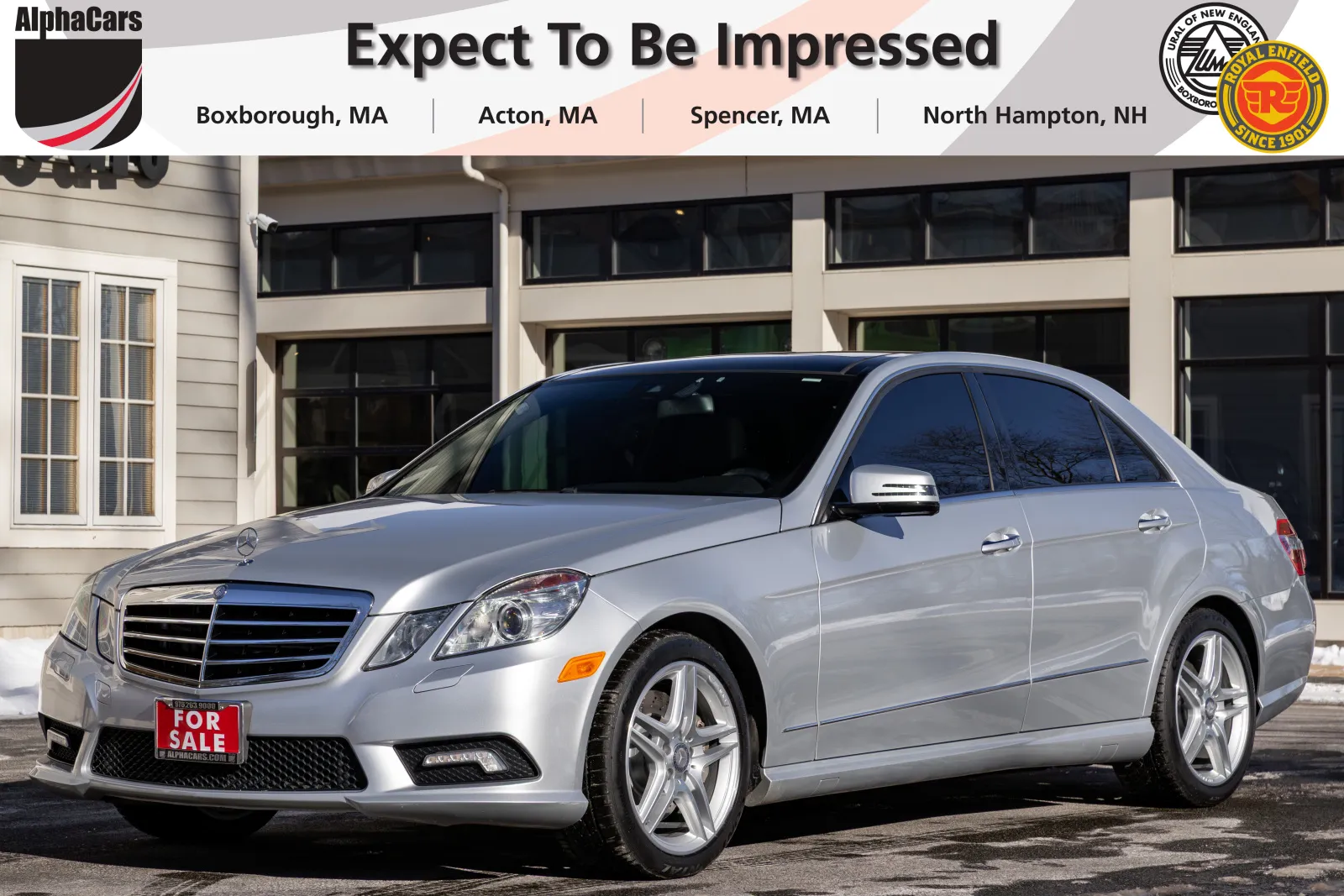 Silver 2011 Mercedes-Benz E 550 4MATIC Sport P2 for sale in Boxborough, MA