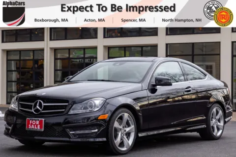 Black 2015 Mercedes-Benz C 350 Sport Coupe 4MATIC for sale in Boxborough, MA