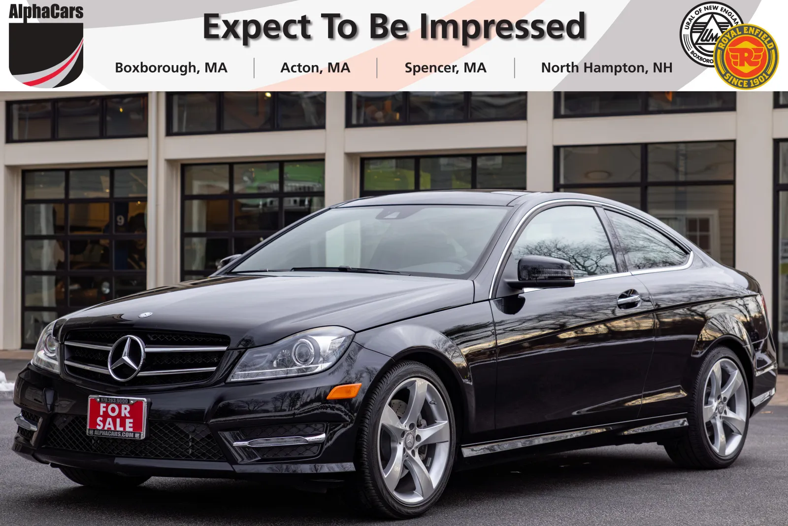 Black 2015 Mercedes-Benz C 350 Sport Coupe 4MATIC for sale in Boxborough, MA