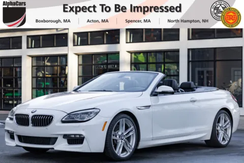 White 2017 BMW 640i Convertible M Sport Executive for sale in Boxborough, MA