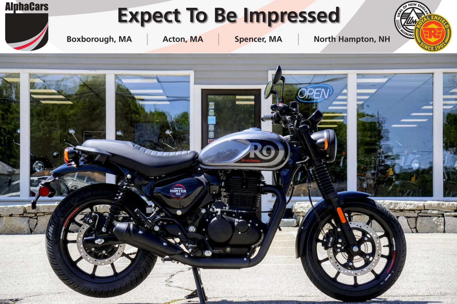 Gray 2026 Royal Enfield Hunter 350 Dapper Grey for sale in Boxborough, MA