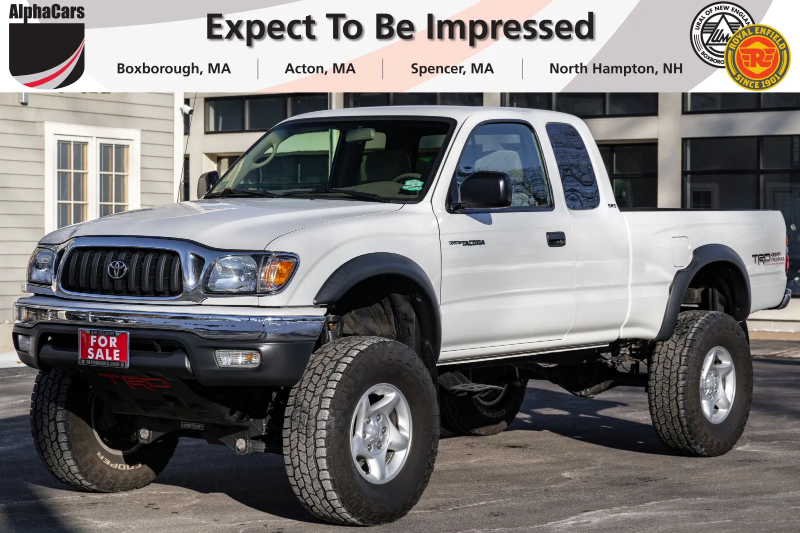 White 2004 Toyota Tacoma SR5 TRD 4x4 V6 Supercharged for sale in Boxborough, MA