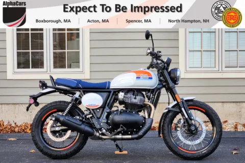 Photos of 2026 Royal Enfield Bear 650 Boardwalk White for sale in Boxborough, MA at Boxborough Showroom & Service Center