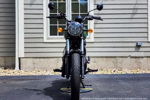 Another view of 2026 Royal Enfield Meteor 350 Fireball Matte Green for sale in Boxborough, MA at Boxborough Showroom & Service Center
