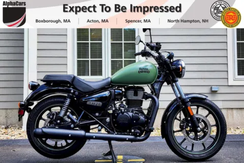 Photos of 2026 Royal Enfield Meteor 350 Fireball Matte Green for sale in Boxborough, MA at Boxborough Showroom & Service Center