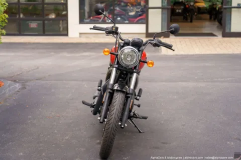 Another view of 2026 Royal Enfield Meteor 350 Fireball Red for sale in Boxborough, MA at Boxborough Showroom & Service Center