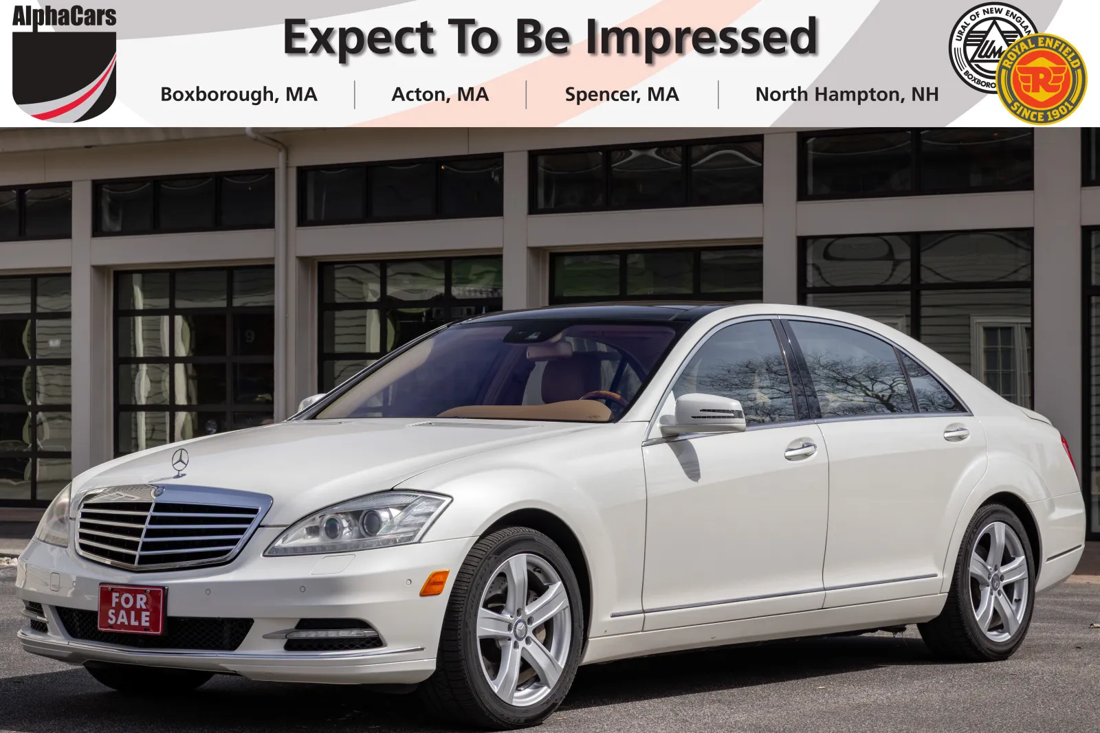 White 2010 Mercedes-Benz S 550 4MATIC P2 for sale in Boxborough, MA