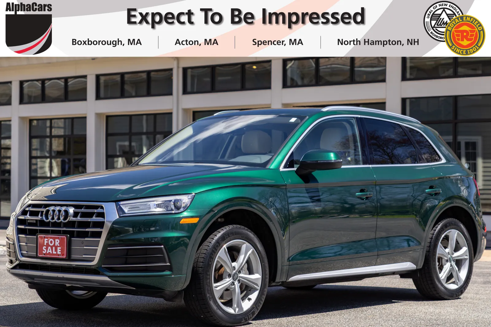 Green 2020 Audi Q5 Premium 45 TFSI Quattro S Tronic for sale in Boxborough, MA