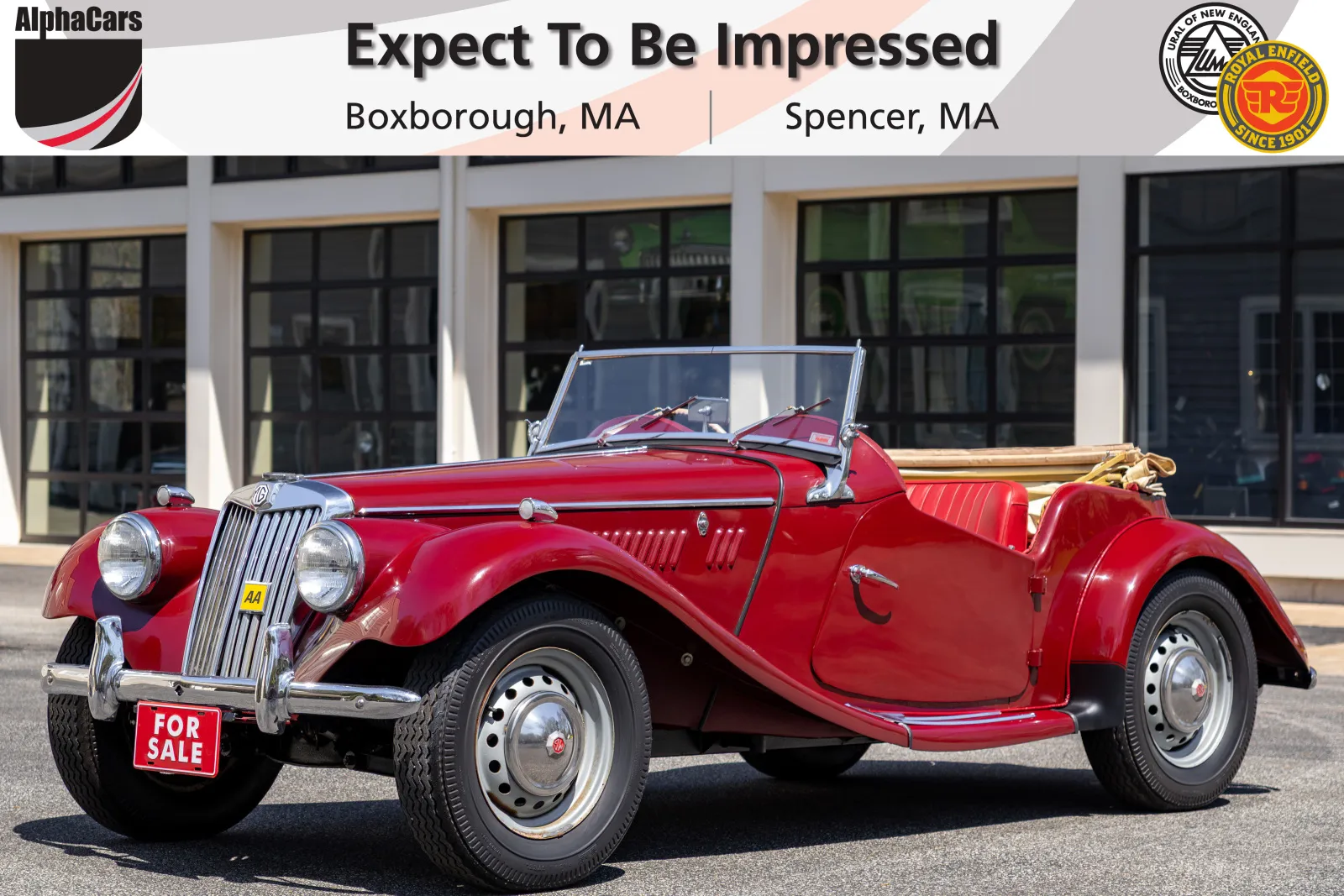 Red 1954 MG TF Roadster for sale in Boxborough, MA