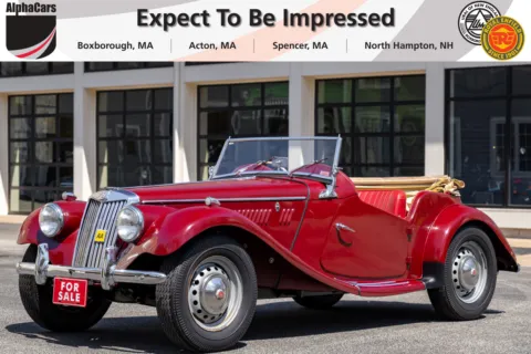 Red 1954 MG TF Roadster for sale in Boxborough, MA