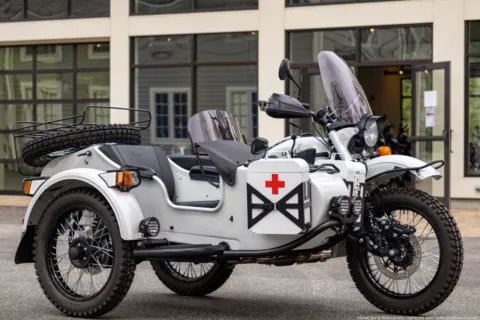 Photos of 2023 Ural Gear Up 2WD Rainier White Overland for sale in Boxborough, MA at Boxborough Showroom & Service Center