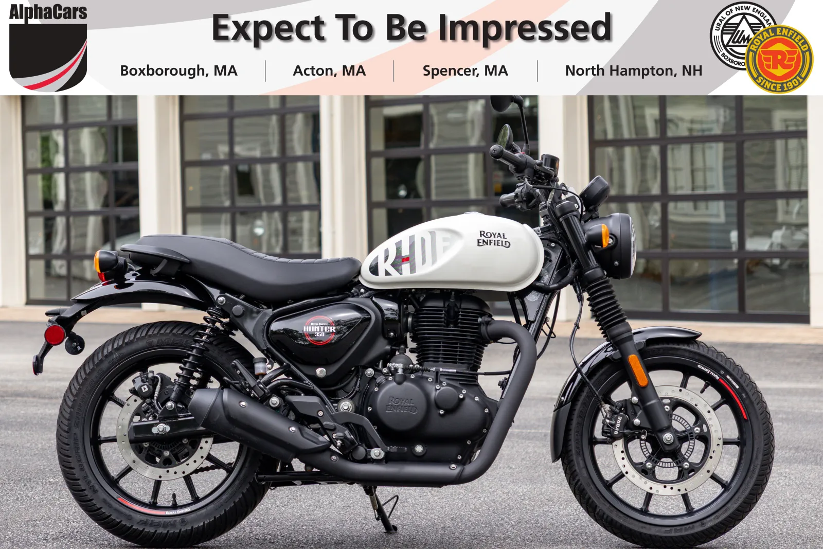 White 2023 Royal Enfield Hunter 350 Dapper White for sale in Boxborough, MA