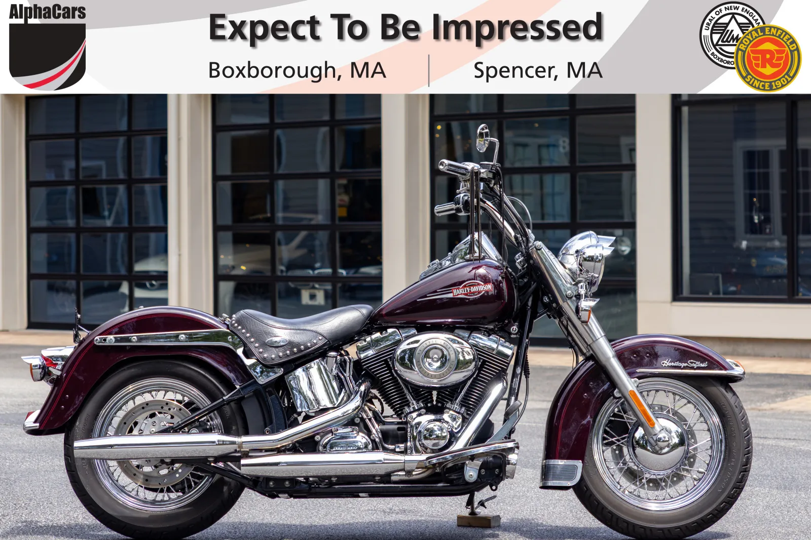 Black 2007 Harley-Davidson FLSTC Heritage Soft Tail Classic for sale in Boxborough, MA
