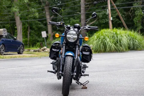 Another view of 2024 Royal Enfield Shotgun 650 Plasma Blue Custom for sale in Boxborough, MA at Boxborough Showroom & Service Center