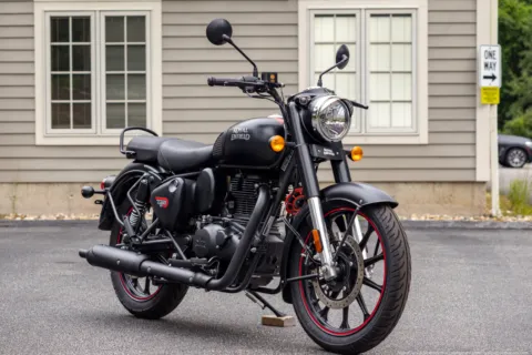 Photos of 2023 Royal Enfield Classic 350 Dark Stealth Black for sale in Boxborough, MA at Boxborough Showroom & Service Center