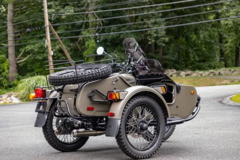 Another view of 2021 Ural Gear Up 2WD OD Green for sale in Boxborough, MA at Boxborough Showroom & Service Center