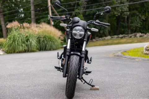 Another view of 2027 Royal Enfield Guerrilla 450 Apex Black for sale in Boxborough, MA at Boxborough Showroom & Service Center