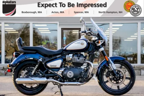 Blue 2024 Royal Enfield Super Meteor 650 Celestial Blue for sale in Boxborough, MA