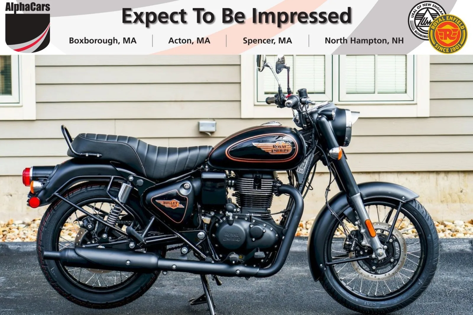 Black 2024 Royal Enfield Bullet 350 Black Gold for sale in Boxborough, MA
