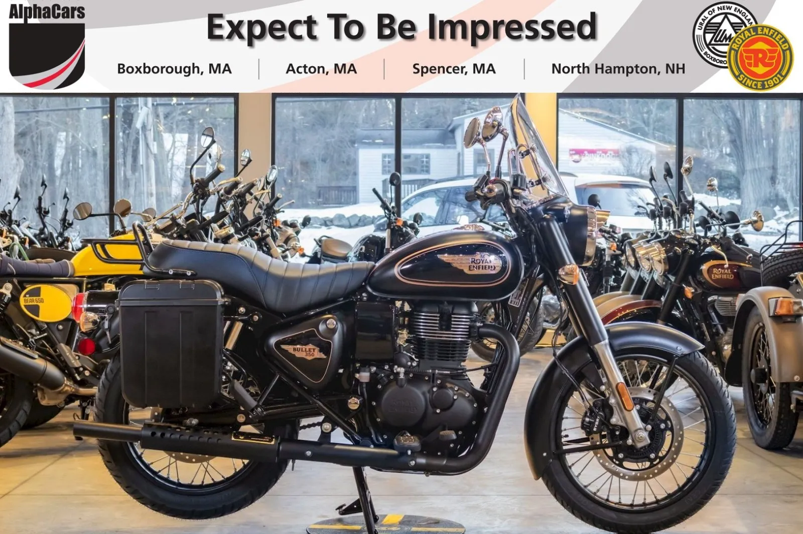 Black 2024 Royal Enfield Bullet 350 Black Gold Custom for sale in Boxborough, MA