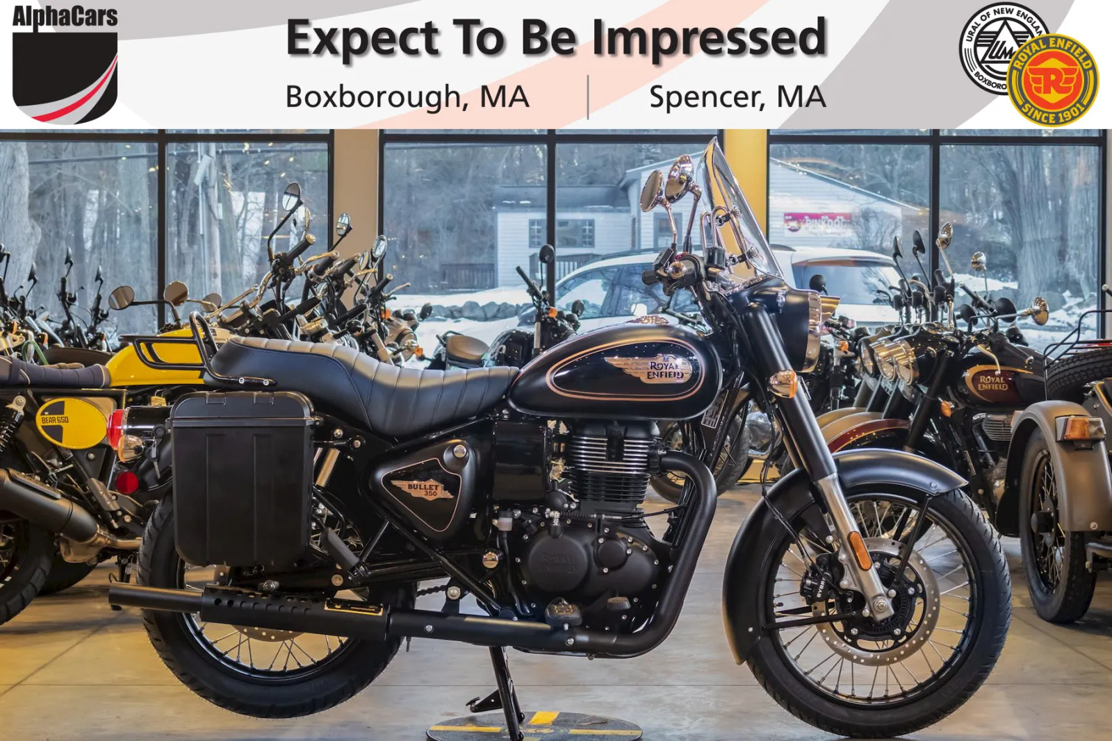 Black 2024 Royal Enfield Bullet 350 Black Gold Custom for sale in Boxborough, MA