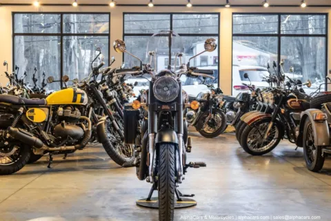 Another view of 2024 Royal Enfield Bullet 350 Black Gold Custom for sale in Boxborough, MA at Boxborough Showroom & Service Center
