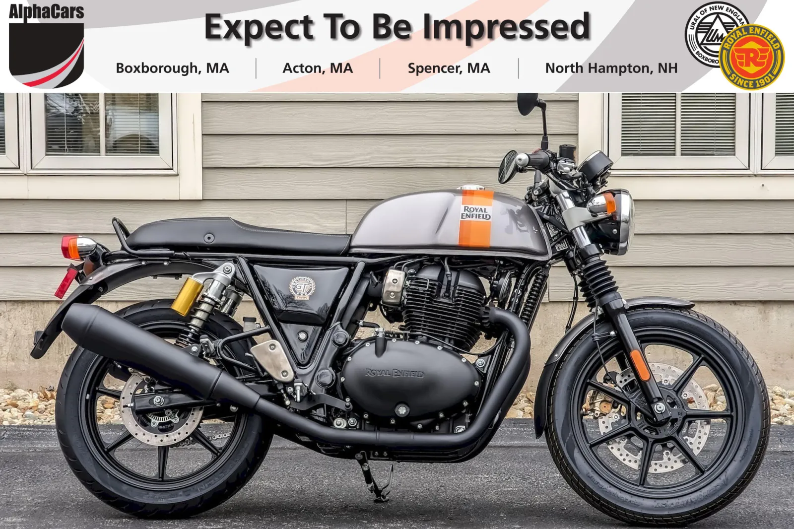 Gray 2024 Royal Enfield Continental GT 650 Apex Grey for sale in Boxborough, MA