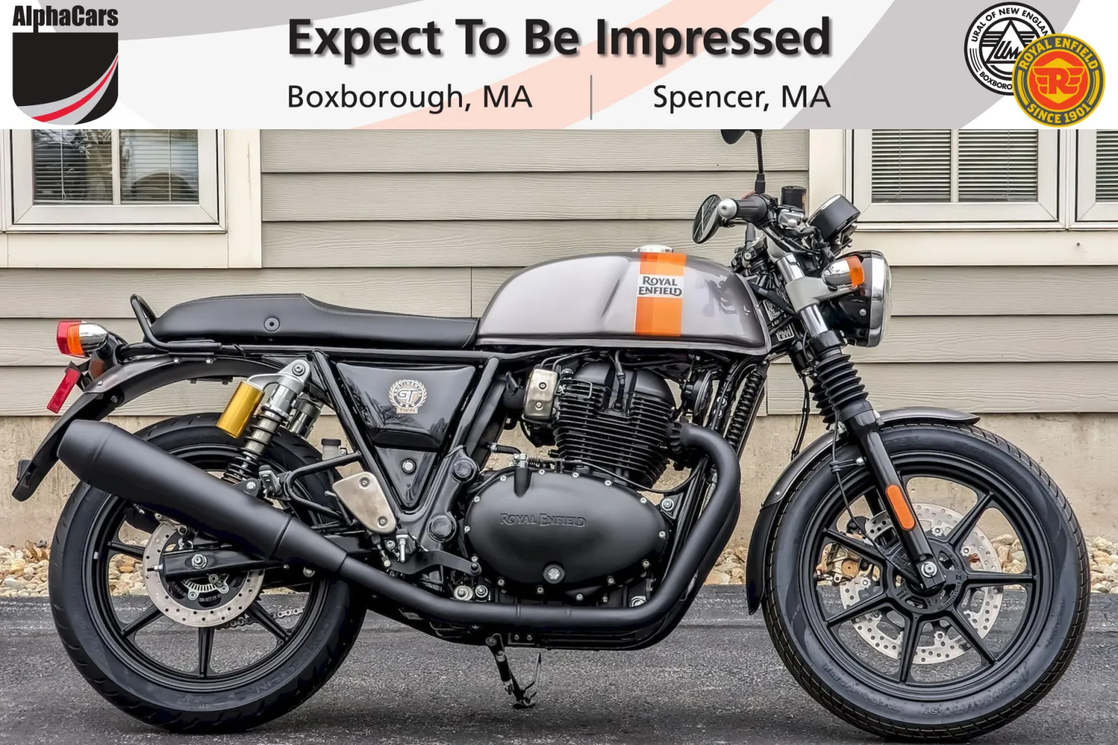 Gray 2024 Royal Enfield Continental GT 650 Apex Grey for sale in Boxborough, MA