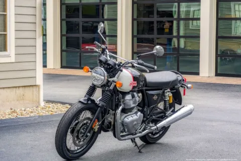 Another view of 2024 Royal Enfield Interceptor INT650 Black Pearl for sale in Boxborough, MA at Boxborough