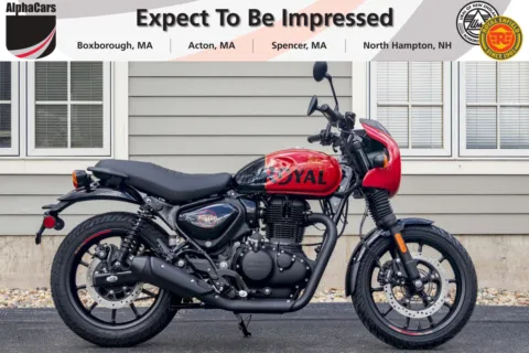 Photos of 2024 Royal Enfield Hunter 350 Rebel Red Cafe for sale in Boxborough, MA at Boxborough Showroom & Service Center