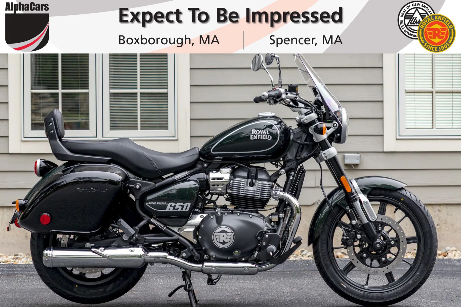 Green 2024 Royal Enfield Super Meteor 650 Astral Green Touring for sale in Boxborough, MA