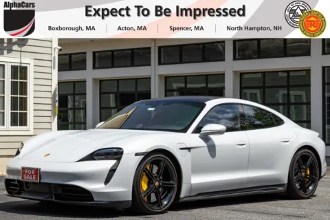 Gray 2021 Porsche Taycan Turbo S for sale in Boxborough, MA