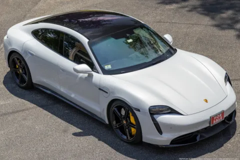 Another view of 2021 Porsche Taycan Turbo S for sale in Boxborough, MA at Boxborough Showroom & Service Center