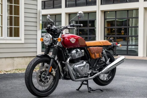 More photos of 2024 Royal Enfield Interceptor INT650 Canyon Red Custom at Boxborough, MA