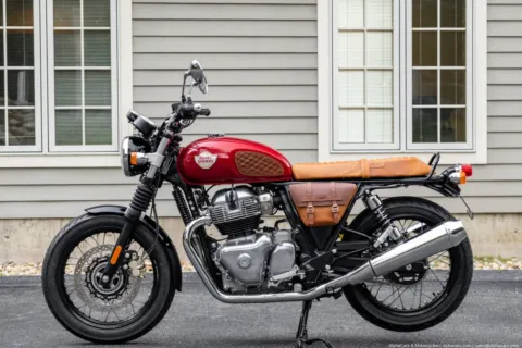 More photos of 2024 Royal Enfield Interceptor INT650 Canyon Red Custom at Boxborough, MA