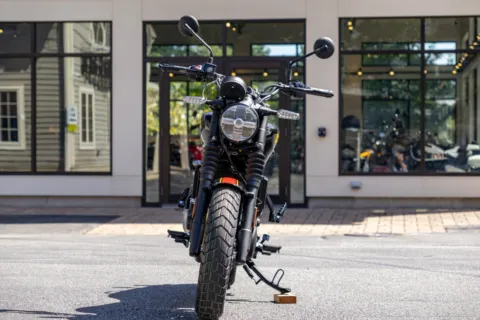 Another view of 2026 Royal Enfield Guerrilla 450 Playa Black for sale in Boxborough, MA at Boxborough