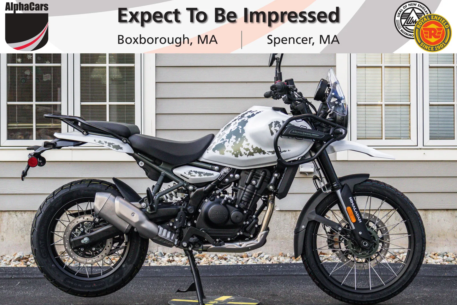 White 2026 Royal Enfield Himalayan 450 Kamet White Tubeless for sale in Boxborough, MA