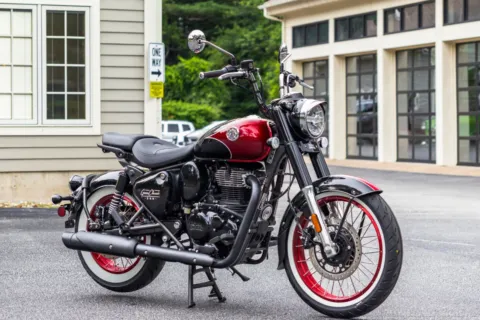 Photos of 2026 Royal Enfield Goan Classic 350 Rave Red for sale in Boxborough, MA at Boxborough Showroom & Service Center