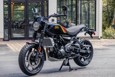 More photos of 2026 Royal Enfield Guerrilla 450 Playa Black Launch Edition at Boxborough, MA