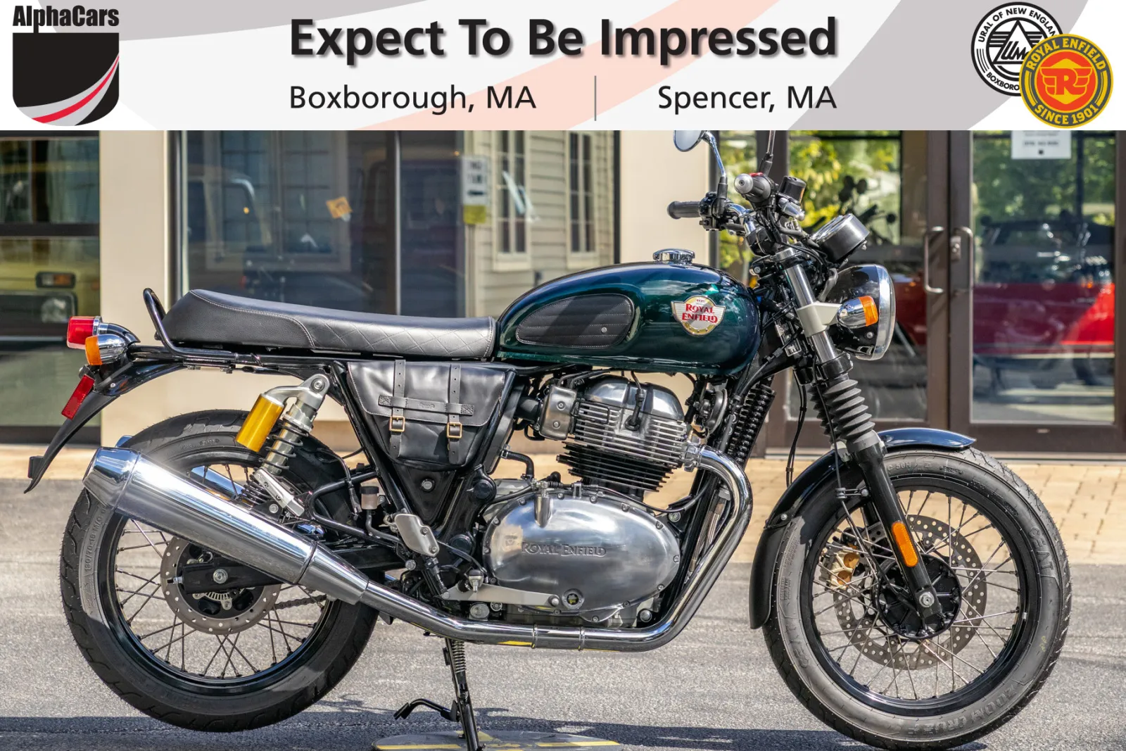 Green 2024 Royal Enfield Interceptor INT650 Cali Green Custom for sale in Boxborough, MA