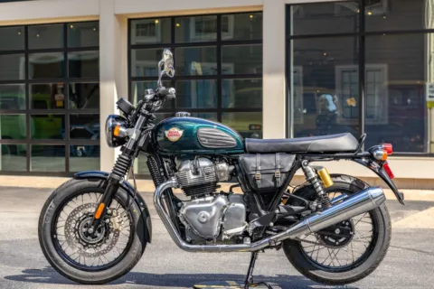More photos of 2024 Royal Enfield Interceptor INT650 Cali Green Custom at Boxborough, MA