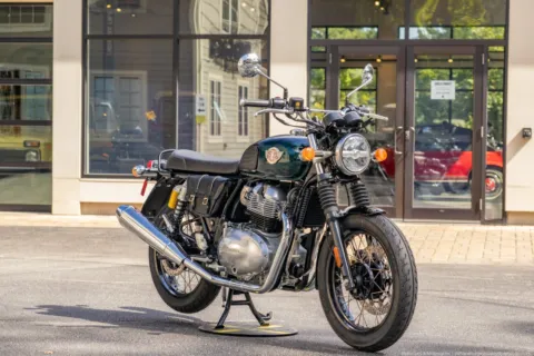 Photos of 2024 Royal Enfield Interceptor INT650 Cali Green Custom for sale in Boxborough, MA at Boxborough Showroom & Service Center