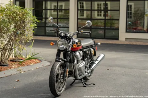 Another view of 2023 Royal Enfield Interceptor INT650 Sunset Strip for sale in Spencer, MA at Spencer