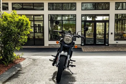 Another view of 2024 Royal Enfield Classic 350 Dark Stealth Black for sale in Boxborough, MA at Boxborough Showroom & Service Center