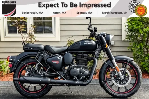 Photos of 2024 Royal Enfield Classic 350 Dark Stealth Black for sale in Boxborough, MA at Boxborough Showroom & Service Center