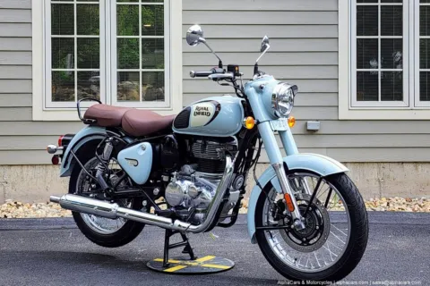 Photos of 2024 Royal Enfield Classic 350 Halcyon Grey for sale in Boxborough, MA at Boxborough