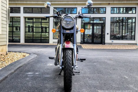 Another view of 2024 Royal Enfield Classic 350 Halcyon Black for sale in Boxborough, MA at Boxborough