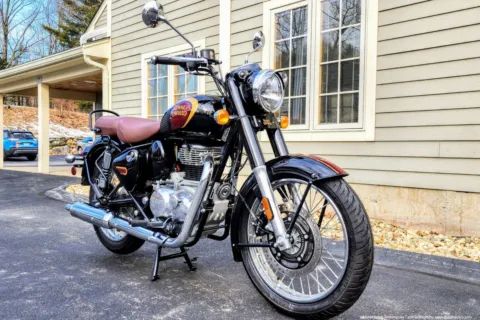 Photos of 2024 Royal Enfield Classic 350 Halcyon Black for sale in Boxborough, MA at Boxborough Showroom & Service Center