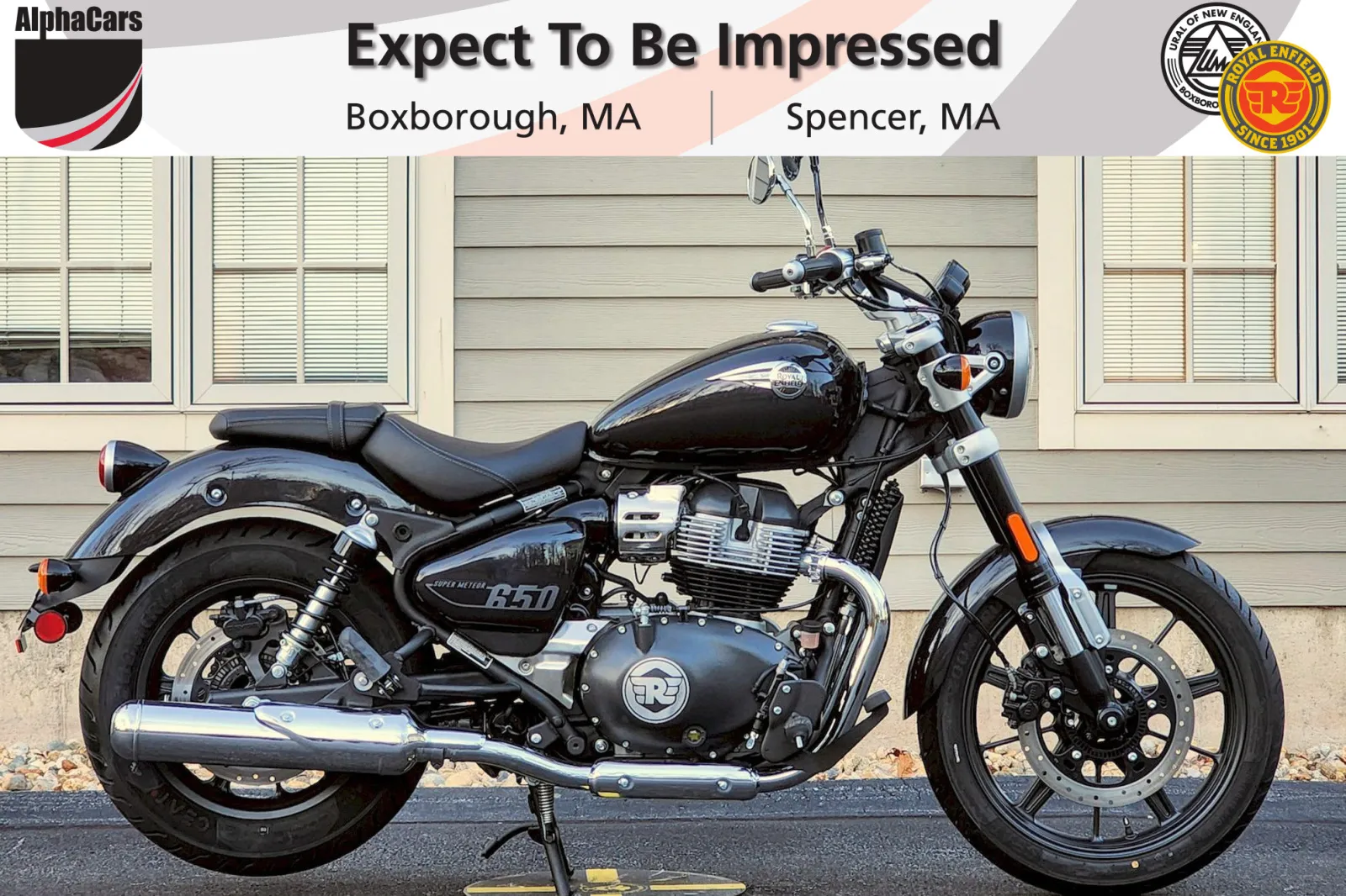 Black 2024 Royal Enfield Super Meteor 650 Astral Black for sale in Boxborough, MA